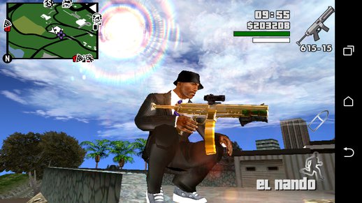 GTA V CombatPDW Only dff for Android