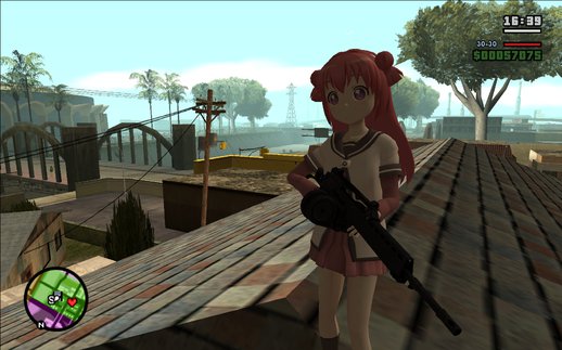 Yuru Yuri - Akaza Akari (Long Hair Meshmod)