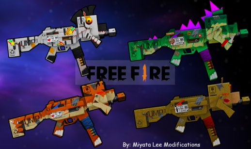 UMP45 Cardboard ( Cocodrile) - Garena Free Fire
