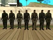Naked Snake (with bandana and all camouflages) from Metal Gear Solid 3: Snake Eater