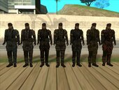 Naked Snake (with bandana and all camouflages) from Metal Gear Solid 3: Snake Eater