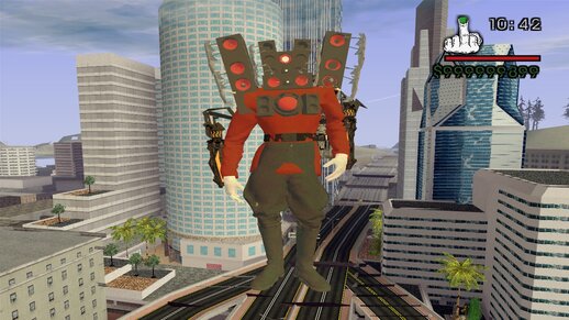 Titan Speakerman Mejorado Estatura De Gigante alex this skin is for gta san andreas not gta 4, can you change it?