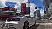 Bean Machine (Sunset) to The Coffee Bean & Tea Leaf Paintjob Strangeways Drive and Eclipse Boulevard, West Vinewood
