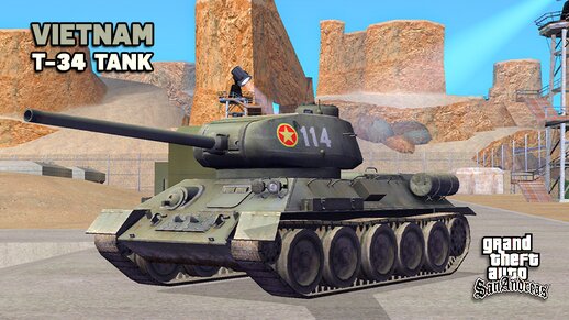 Vietnamese T-34 Tank - Xe Tăng T-34 Việt Nam