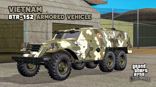 Vietnamese BTR-152 Armored Vehicle - Xe Bọc Thép BTR-152 Việt Nam