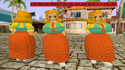 Miss Delight O Señorita Delicia De Poppy Playtime Versión Anime Tipo NSFW CON EXPRESIONES FACIALES EN BOCA Y CEJAS 