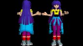 Miko Kubota o Me_K,O! de la serie Glitch Techs CON EXPRESIÓN FACIAL EN BOCA