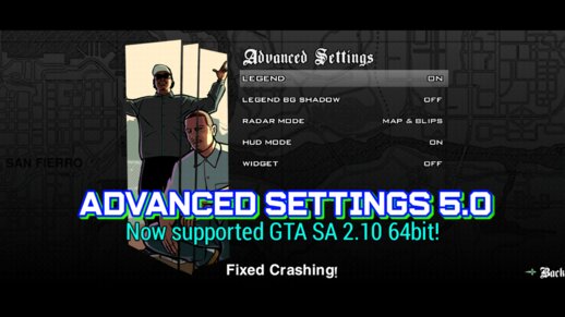 Advanced Settings 5.0 - GTA SA Android