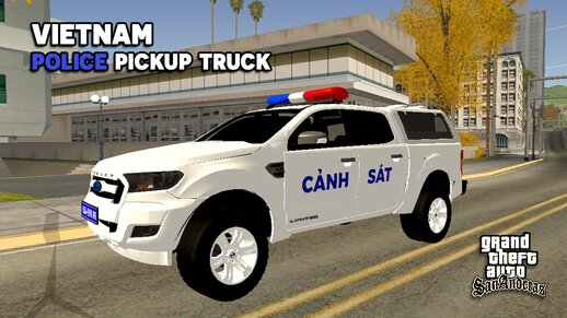 Vietnamese Police Pickup Truck - Xe Bán Tải Cảnh Sát Việt Nam