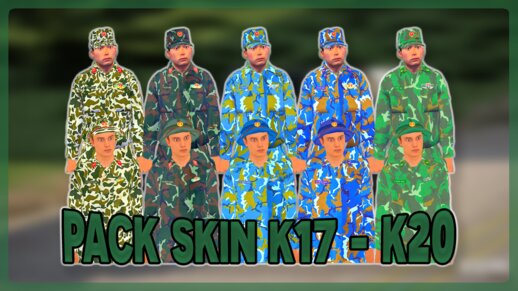 Vietnamese People's Army Field Uniform Skin Pack - Pack Skin Quân Phục Dã Chiến K17 - K20 Quân Đội Việt Nam
