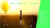 GTA Vice City - Bus Line Schedule & Map - Scenario