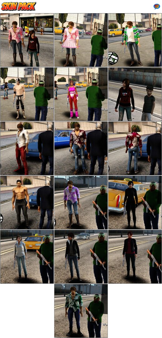 Random skins 25 + Shin and Sergei Meshmod