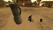 Ryder's  Shoes and Mom's Blender as Weapons