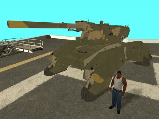 Battle Gear (with green USSR camo) from Metal Gear Solid V: The Phantom Pain