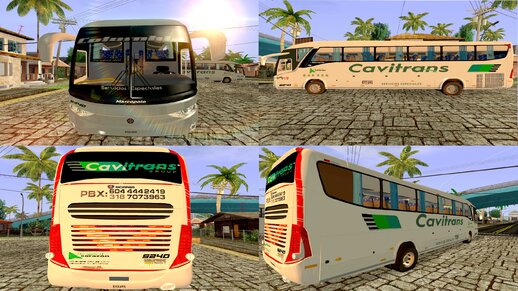 Bus 12 Marcopolo Paradiso G7 1200 4x2 Mercedes Benz O500RS con Carrocería Cavitrans Servicios especiales