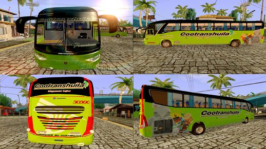 Bus 31 Marcopolo Paradiso G7 1200 4x2 Mercedes Benz O500RS con Carrocería Cootranshuila Ltda