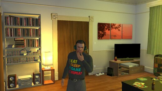 Eat, Sleep, Game, Repeat shirt for Luis (tbogt)