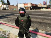 Pack de Soldados tipo Swat y Marine de la Corporación Umbrella tipo GTA 5 MORENO CON 2 TIPOS DE ROSTROS Y BLANCO CON 3 TIPOS DE ROSTROS Y TIPOS DE CHALECO NORMAL Y CAMUFLADO 