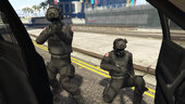 Pack de Soldados del Cuerpo de Umbrella Sin Casco y adicional también con 4 tipos de cascos tipo Swat DE GTA 5