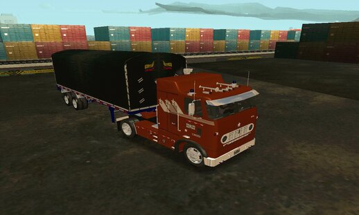 International Cab Over Con Remolque
