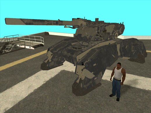 Battle Gear (with gray camo) from Metal Gear Solid V: The Phantom Pain