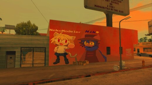 Niko and NekoModeler Mural