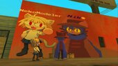 Niko and NekoModeler Mural