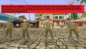 TattoXtreme con el estilo 2D de Gorillaz de colaboración de Fortnite CON EXPRESIONES FACIALES EN BOCA Y CEJAS con y sin Gafas Brazos adaptados a Texturas de Personajes Gta 5