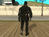 T-850/Arnold Schwarzenegger (damaged and with costume 1) from Terminator 3: The Redemption (Gamecube)