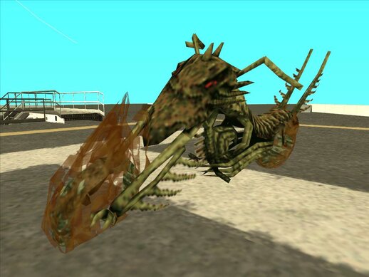Vengeance's Hellcycle from Ghost Rider (PSP)