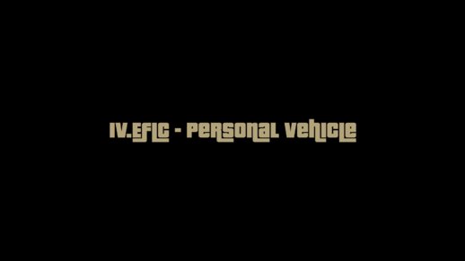 IV.EFLC_PersonalVehicle