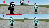 Skin Pack PINCHIMONO con 3 diferentes tipos de caras: Serio Feliz y Gritando personaje de EL NEGAS