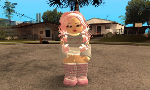 Pink Girl Diva, Roblox Skin