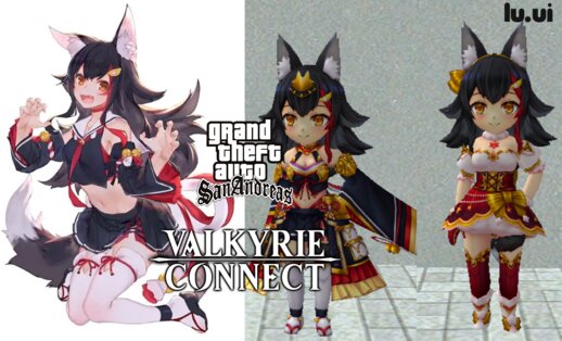 V Tuber Ookami Mio from Valkyrie Connect