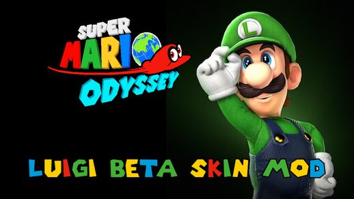 Super Mario Odyssey Luigi (Unused) skin mod