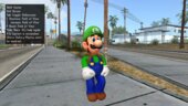 Super Mario Odyssey Luigi (Unused) skin mod