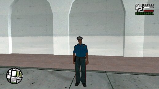 Ukrainian policeman in a shirt. MIA of Ukraine