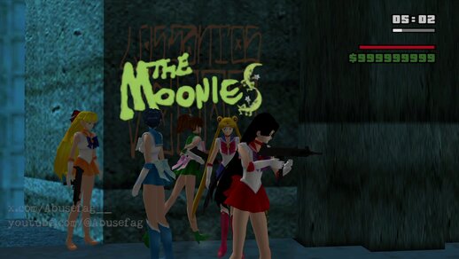 Sailor Moon Gang Graffiti 