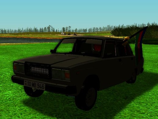 VAZ 2107 Avtosh Azerbaijan Flag
